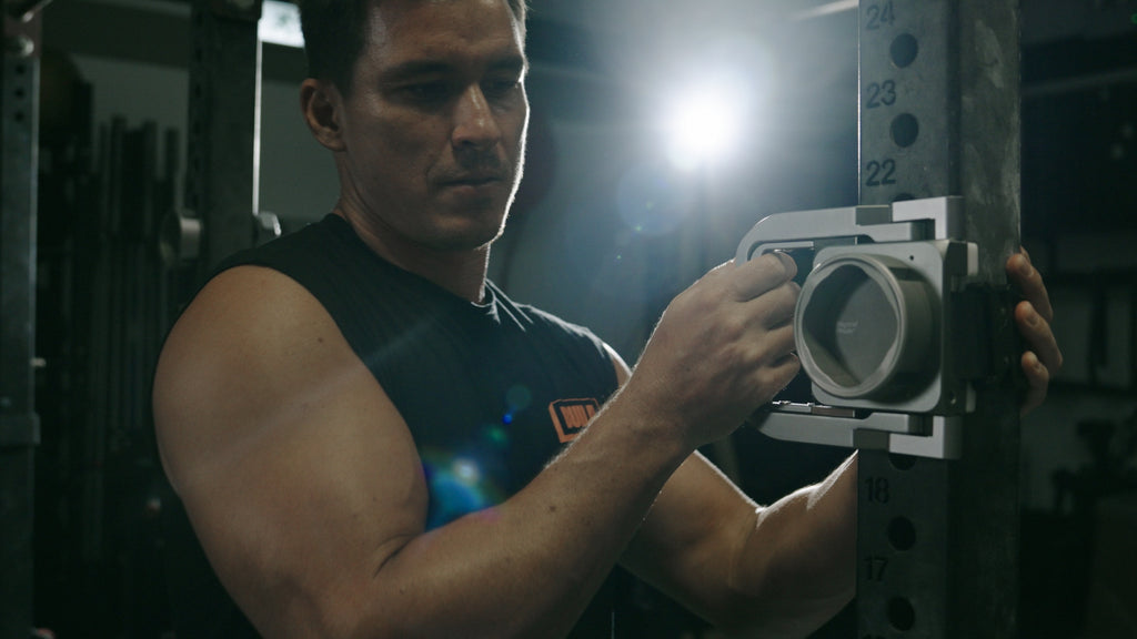 man deploys new Beyond Power Strap Mount