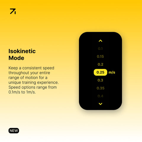 Image promoting VOLTRA I's new Isokinetic Mode